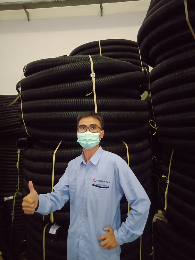 iqbal muhammad fauzani, master pipa drainase, pipa hdpe, pipa spiral, pipa corrugated