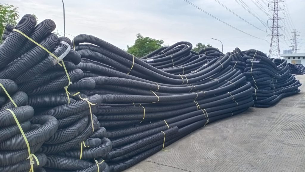 master pipa drainase, pipa hdpe, pipa hdpe spiral, pipa hdpe double wall corrugated